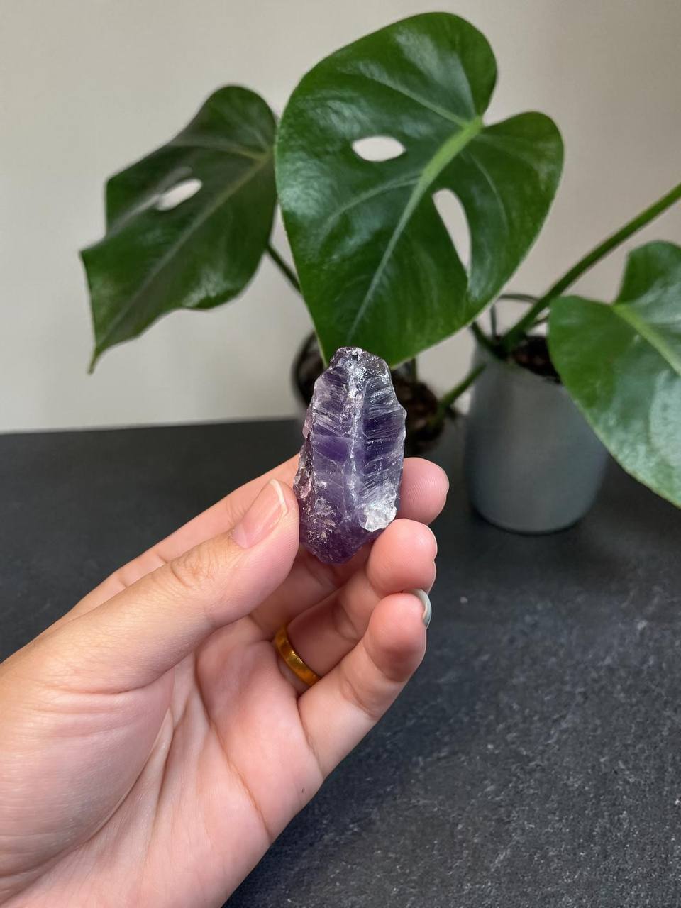 紫水晶原石细节实拍 2