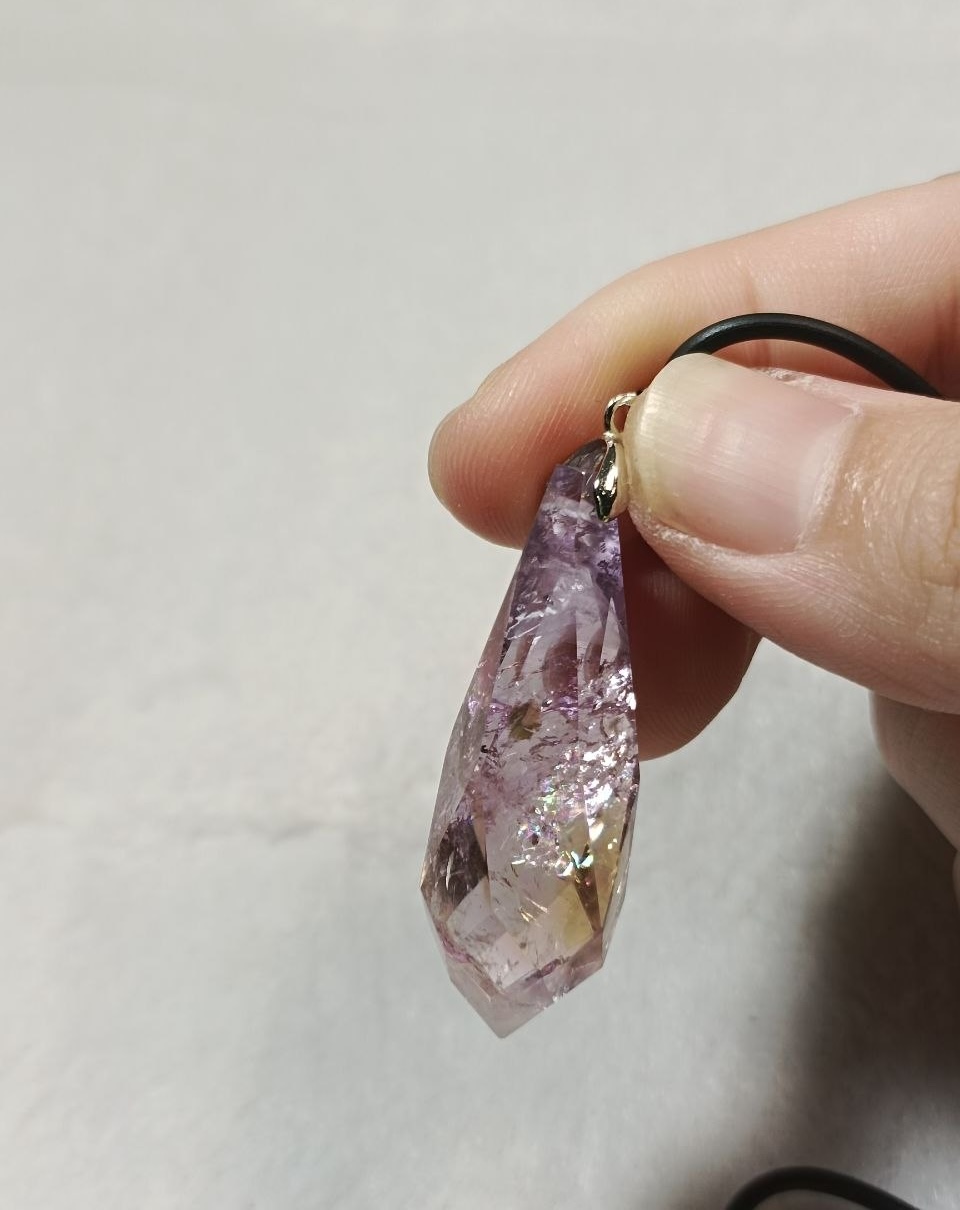 紫黄晶晶体光泽